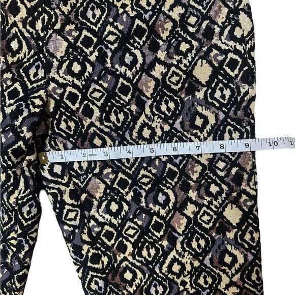 Free People Womens Mod Metallic Printed Cropped Pants Size 0 - Picture 12 of 14